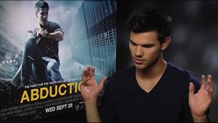 Taylor Lautner talks to Sugarscape about Abduction and getting his top off!