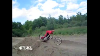 Double Fail - Mountain Bike Breaks and Face Meets Wheel 