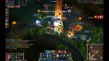 League of Legends- Miss Fortune Triple kill!