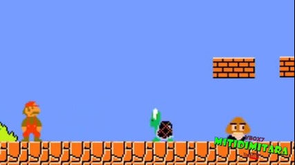 Super Mario срещу Костенурката - Смешна пародия 