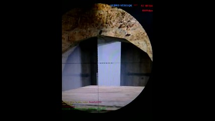 Counter Strike 1.6 - Double Headshot with Awp (wall)