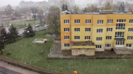 Сняг в Шумен 20.04.2017