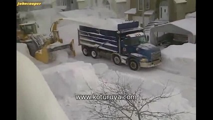 Как се чисти снегът в Канада