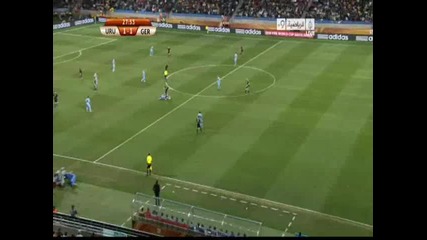 World cup 2010 Уругвай 1:1германия (cavani) 