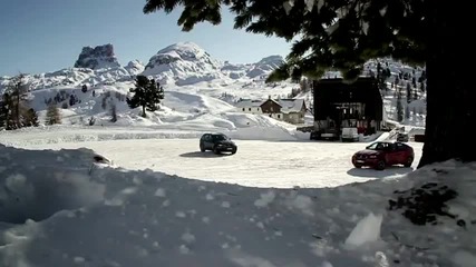Bmw X6 M, X5 M Snow Action. Part 1.