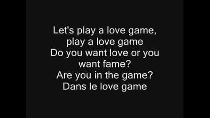 Lady Gaga - Lovegame lyrics + download link 