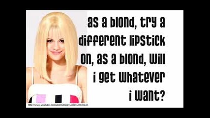 Selena Gomez The Scene - As A Blonde (lyrics On Screen) 