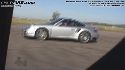 Bmw M5 E60 vs Porsche 911 Turbo 