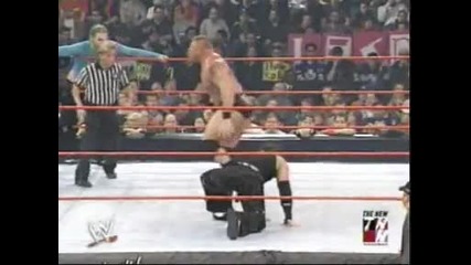 Hardy Boyz vs Brock Lesnar Raw (handicap match) (hq)