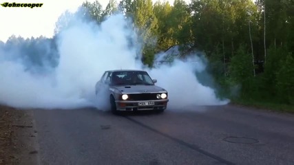 Bmw E28 Turbo Burnout