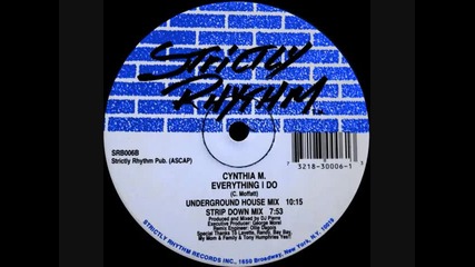 Cynthia M - Everything I Do (underground House Mix) 1992 