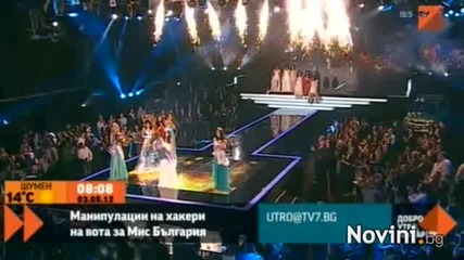 Мис България 2012 била избрана с измама, взеха й короната Шоу