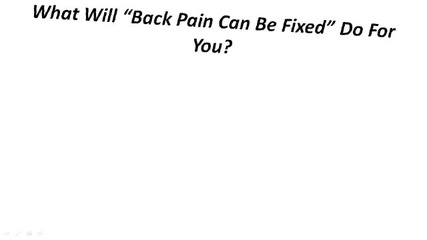 Chronic Back Pain Treatment Options - Herniated, Bulging Disc & Sciatica Help 