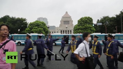 Japan: Thousands protest military legislation changes in Tokyo