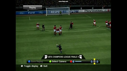 Pes 2010 - чудесен гол от пряк - свободен на Форлан