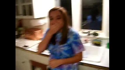 Jessie and the cinnamon challenge