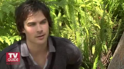 The Vampire Diaries Photoshoot with Nina. Ian Somerhalder and Paul Tv Guide Magazine.avi 