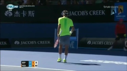 Роджър Федерер - Андреа Сепи ( Australian Open 2015 )