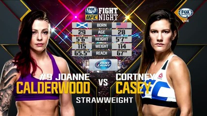 Joanne Calderwoodvs Cortney Casey (ufc Fight Night 72, 18.07.2015)