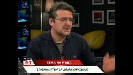 На ръба 31/01/2014 Калин Ангелов: Темата за марихуаната е част от дебата за Нк