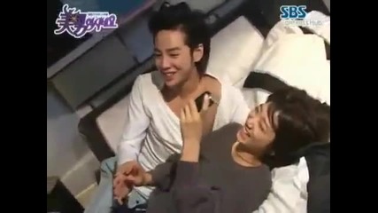 Бг Превод! Bts Bed scene making - Jang Geun Suk, Park Shin Hye 