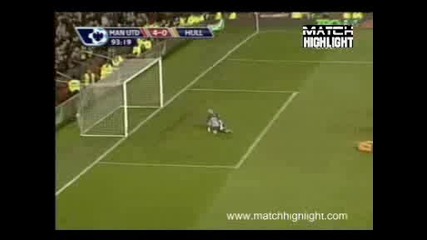 Асистенция на Бербатов за 4 - 0 Манчестър Юнайтед 4 - 0 Хълл Сити 23.01.10 