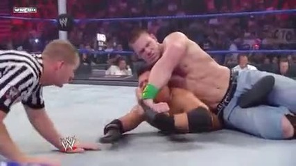 John Cena makes The Miz tap out like a little bitch!!!