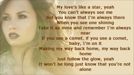 + Превод! Demi Lovato - My love is like a star (lyrics on screen) Hq