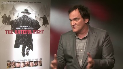Режисьорът Куентин Тарантино промотира филма си Омразната Осморка (2015)