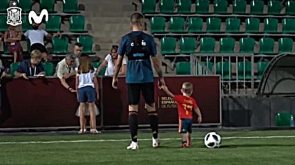 Синът на Яго Аспас от малък по стъпките на своя баща