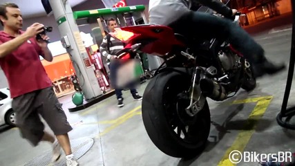 Bmw S1000rr with Mivv Full Exhaust - Start-up, Revs, Wheelies and Loud Sounds! - Bikers 52