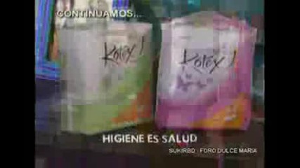 Dulce en comercial de Kotex