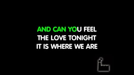 Elton John - Can You Feel The Love Tonight Karaoke 