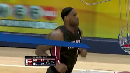 Miami Heat @ Indiana Pacers 110 - 103 [highlights] - 15.02.2011