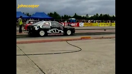 Audi S2 1140hp vs Mini Cooper 400hp + 