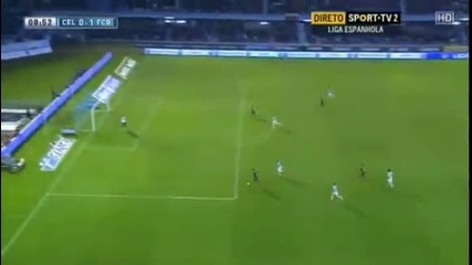 Селта Виго - Барселона 0:1, Санчес (9)