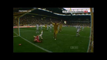 Dortmund 3:0 Karlsruhe ( Felipe Santana )