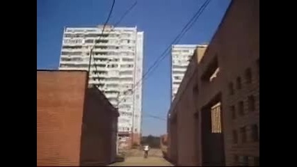 Parkour Free Running Failed Roof Jump