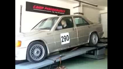 Mercedes Benz 190 E 2.3 16v Dyno test 