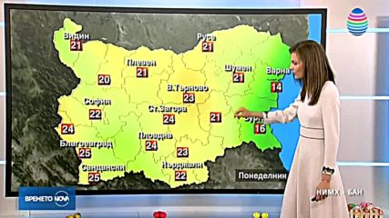 Прогноза за времето (09.04.2018 - обедна емисия)