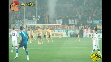 Aris vs paok 1-1 Welcome to Hell