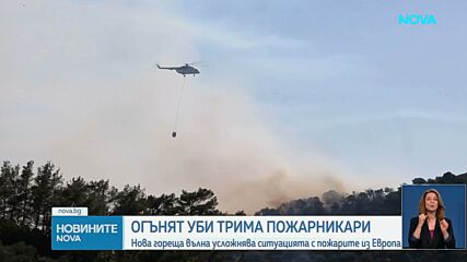 Трима огнеборци загинаха при горски пожар на Крит, евакуирани са пет села