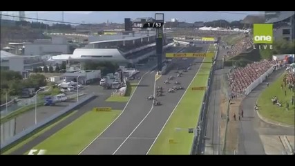 F1 Гран при на Япония 2012 - повторение от старта на състезанието [hd]