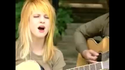 Paramore - Misery Business [acoustic Mtv Bit]