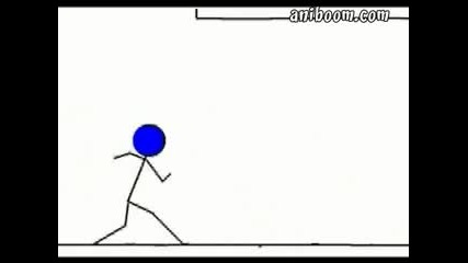 Stick Fight (red versus Blue) - Cool Animation by Michael Lubin