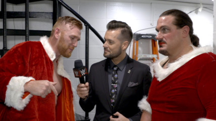 How does Heath Slater rate Rhyno as Mrs. Clause? WWE Exclusive, Oct. 30, 2017