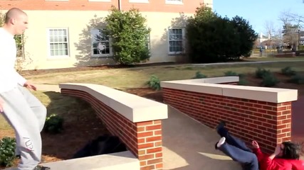 Epic Girl Parkour Fail- To The Face