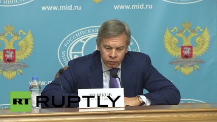 Russia: Investment pouring into Ukraine is bluff says Pushkov