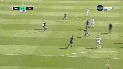 Суонси - Евертън 0:1 /първо полувреме/
