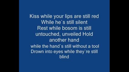 Nightwish - While Your Lips Are Still Red s tekst